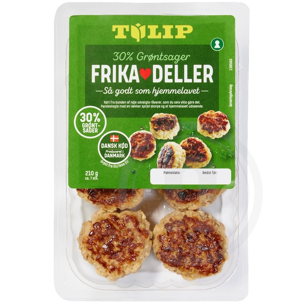 Frikadeller m. grønt