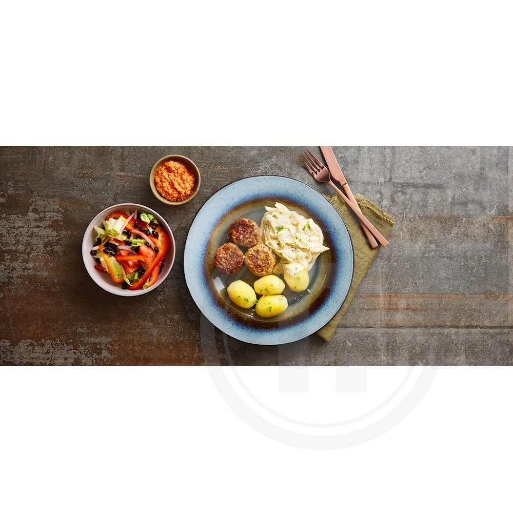 Frikadeller med Stuvet Hvidkål 2 Portioner