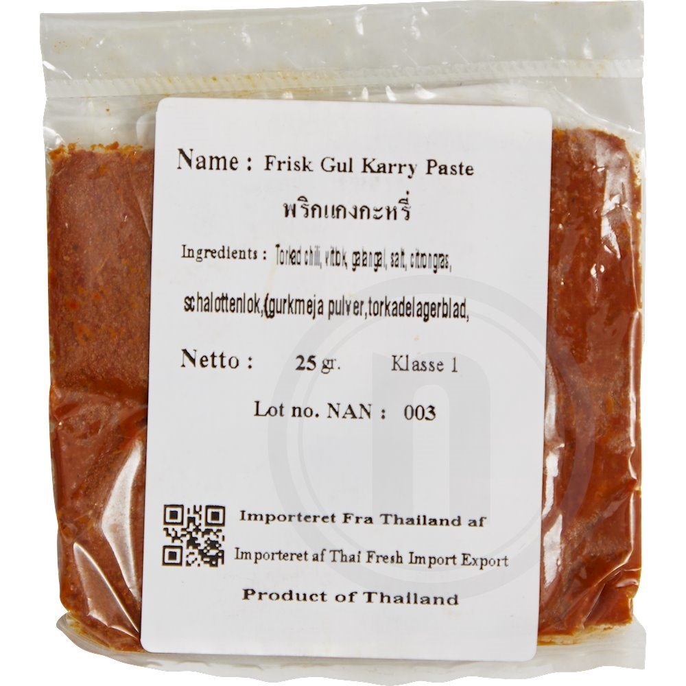 Frisk Gul Karrypasta Middel