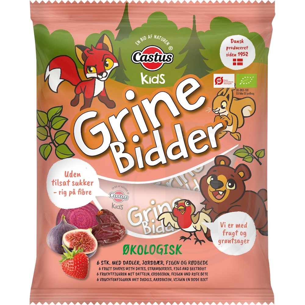 Frugtfigurer m. jordbær øko.