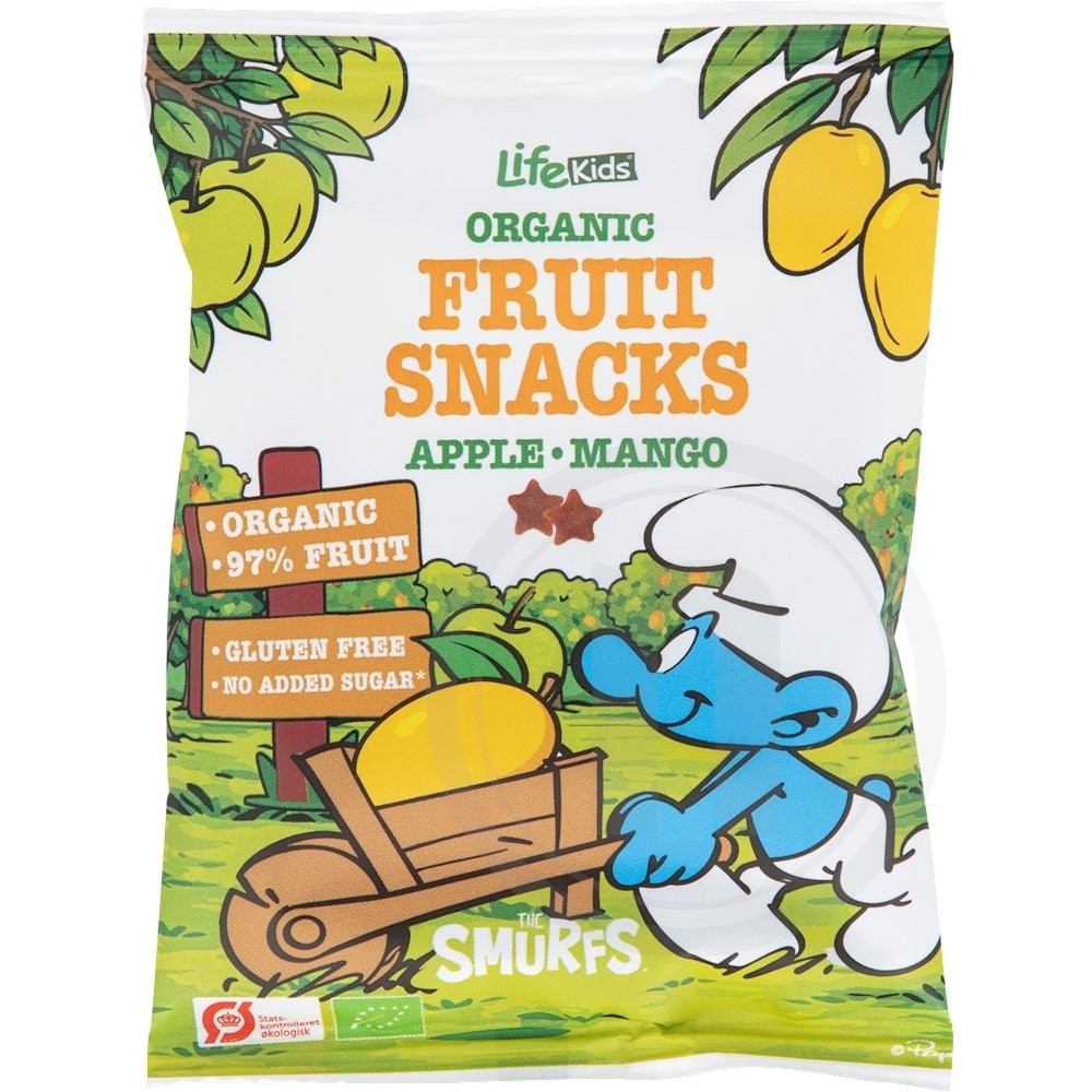 Lifekids frugtsnacks æble og mango økologisk