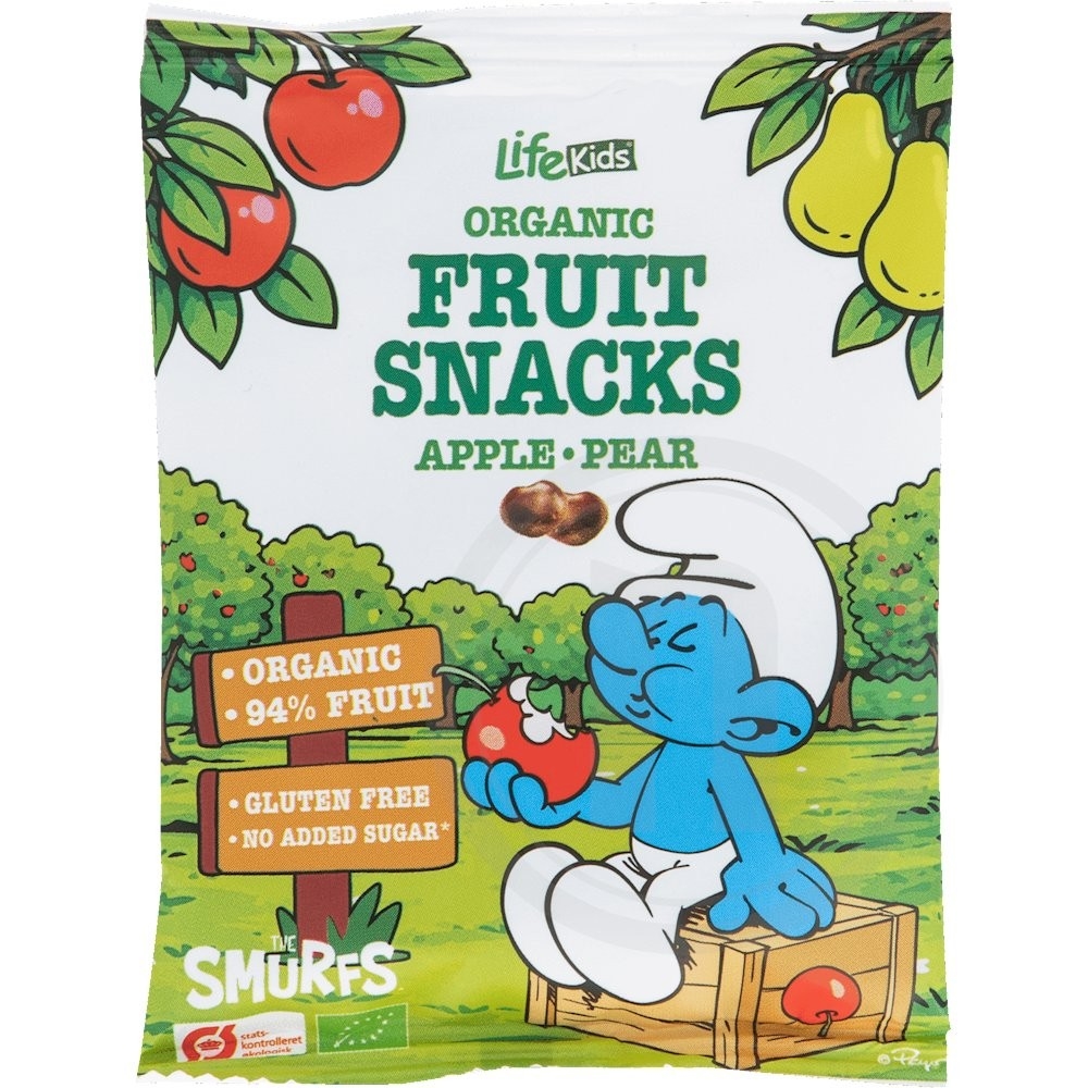 Lifekids frugtsnacks æble og pære økologisk
