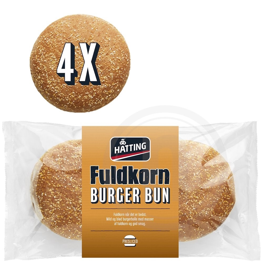 Fuldkornsburgerboller
