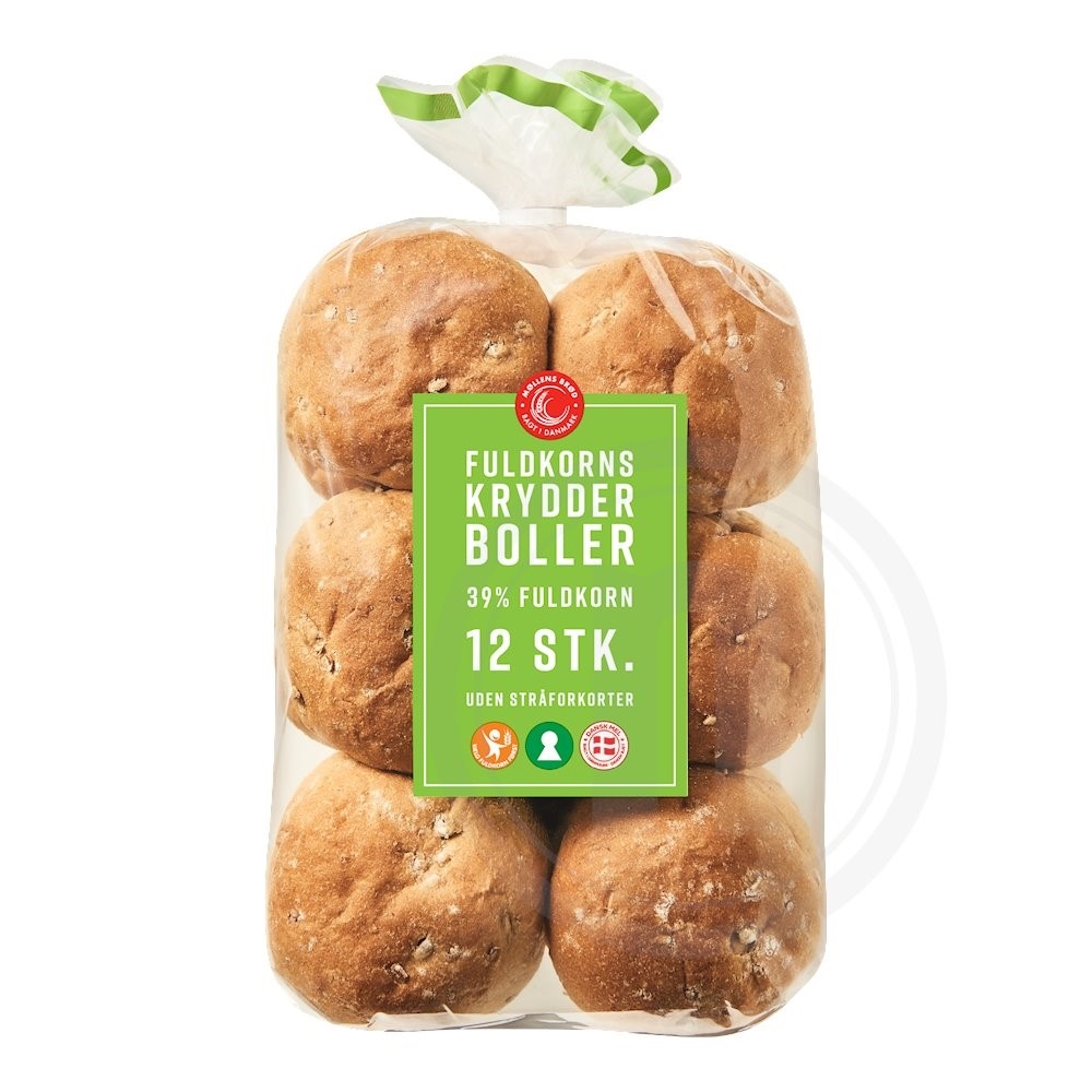 Møllens Brød Fuldkornskrydderboller .