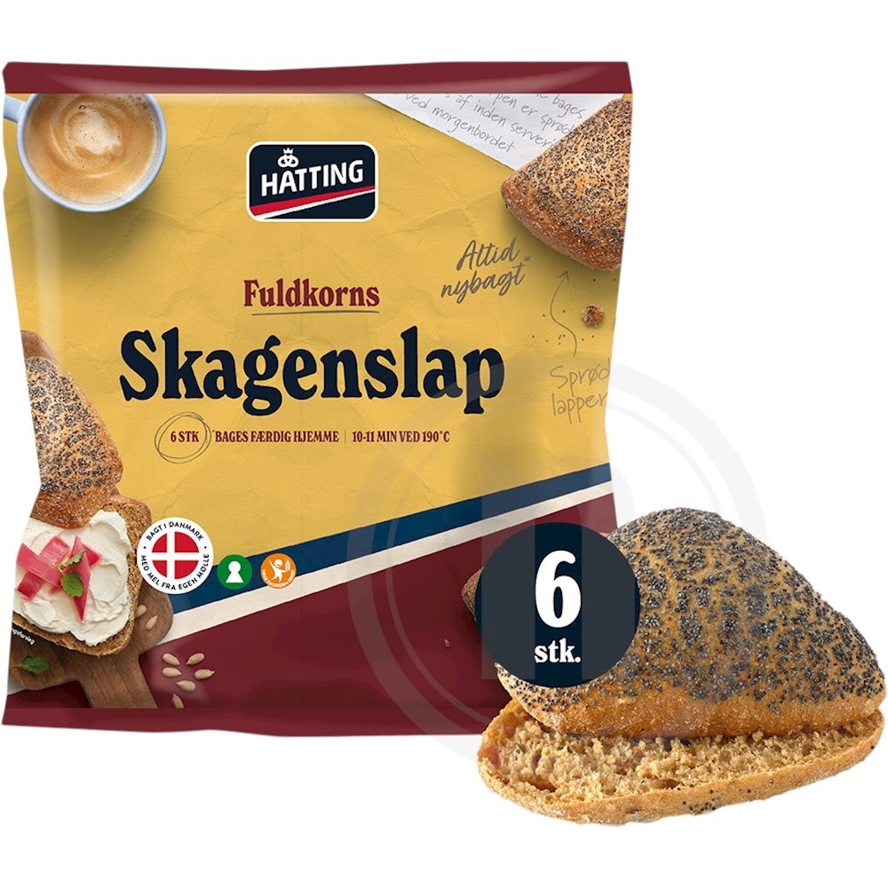 Fuldkornsskagenslapper
