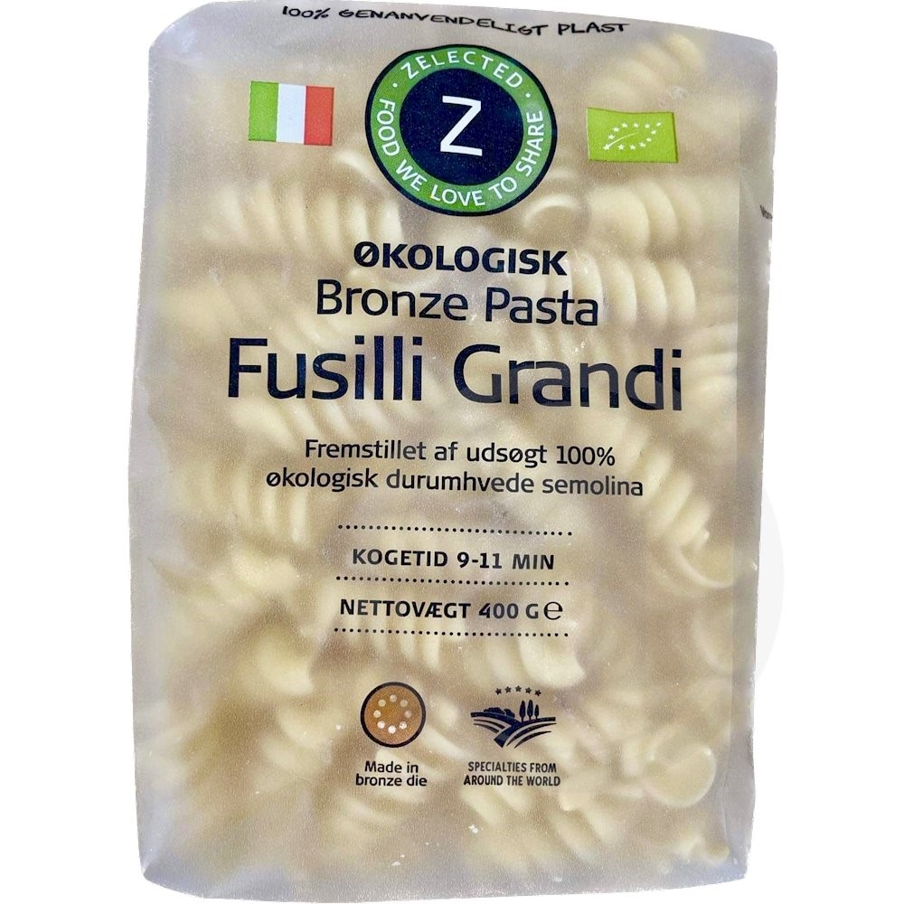 Zelected Foods Fusilli grandi økologisk