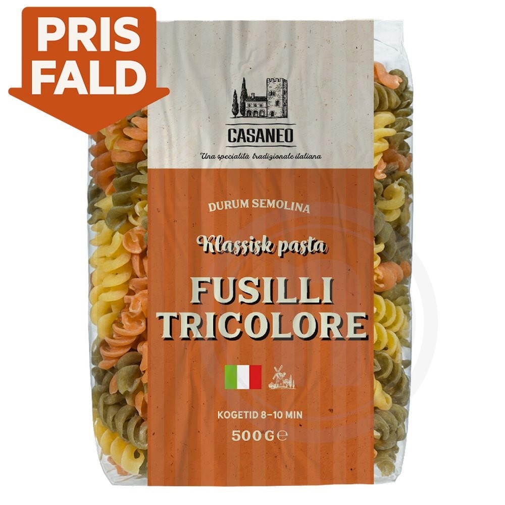 Fusilli tricolore
