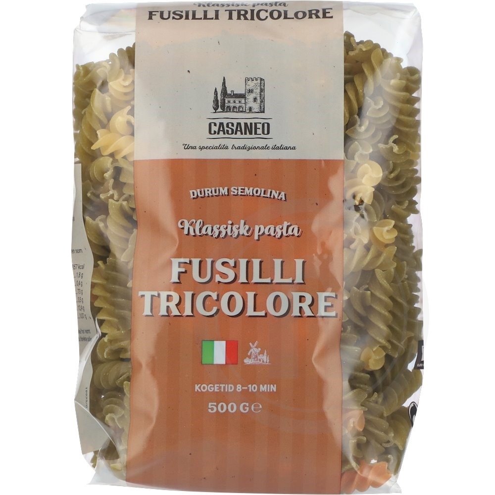 Fusilli tricolore