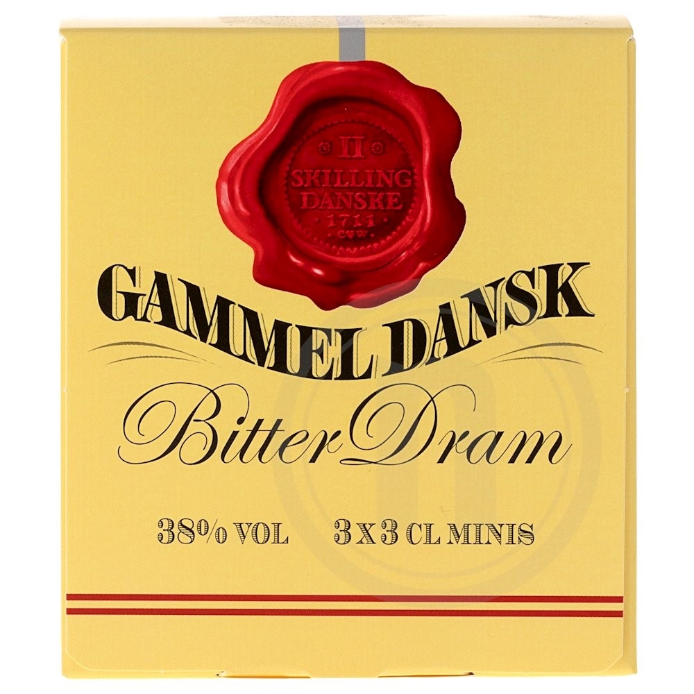 Gammel Dansk 38% 3 x 3 cl