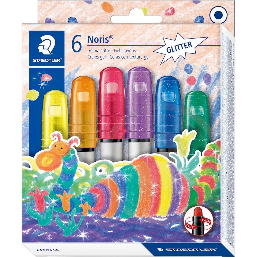 Staedtler Gel voksfarver med glitter