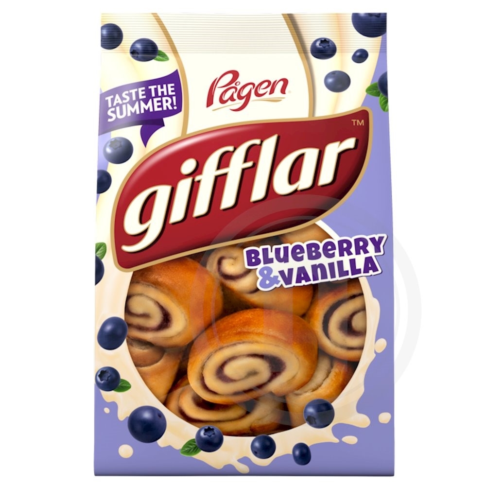 Gifler m. blåbær og vanilje