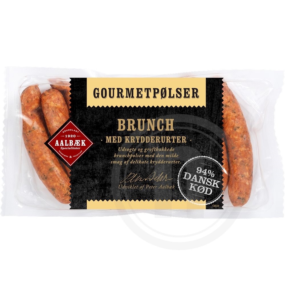Bedst før Gourmet Brunchpølser Krydderurter