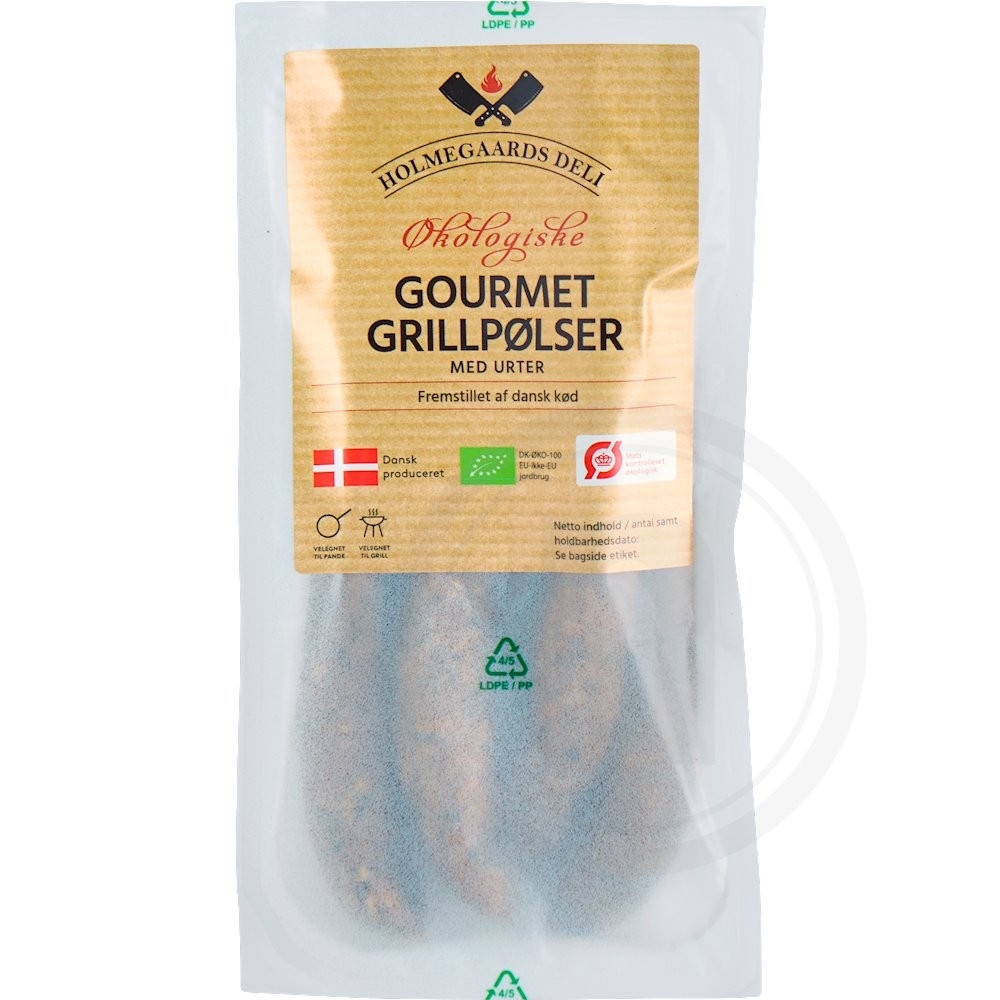 Gourmet grillpølser øko.