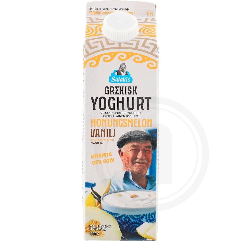 Salakis Græsk yoghurt honningmelon vanilje