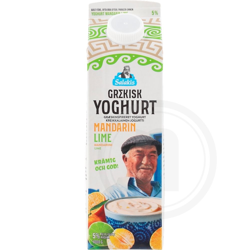 Salakis Græsk yoghurt m. mandarin og lime