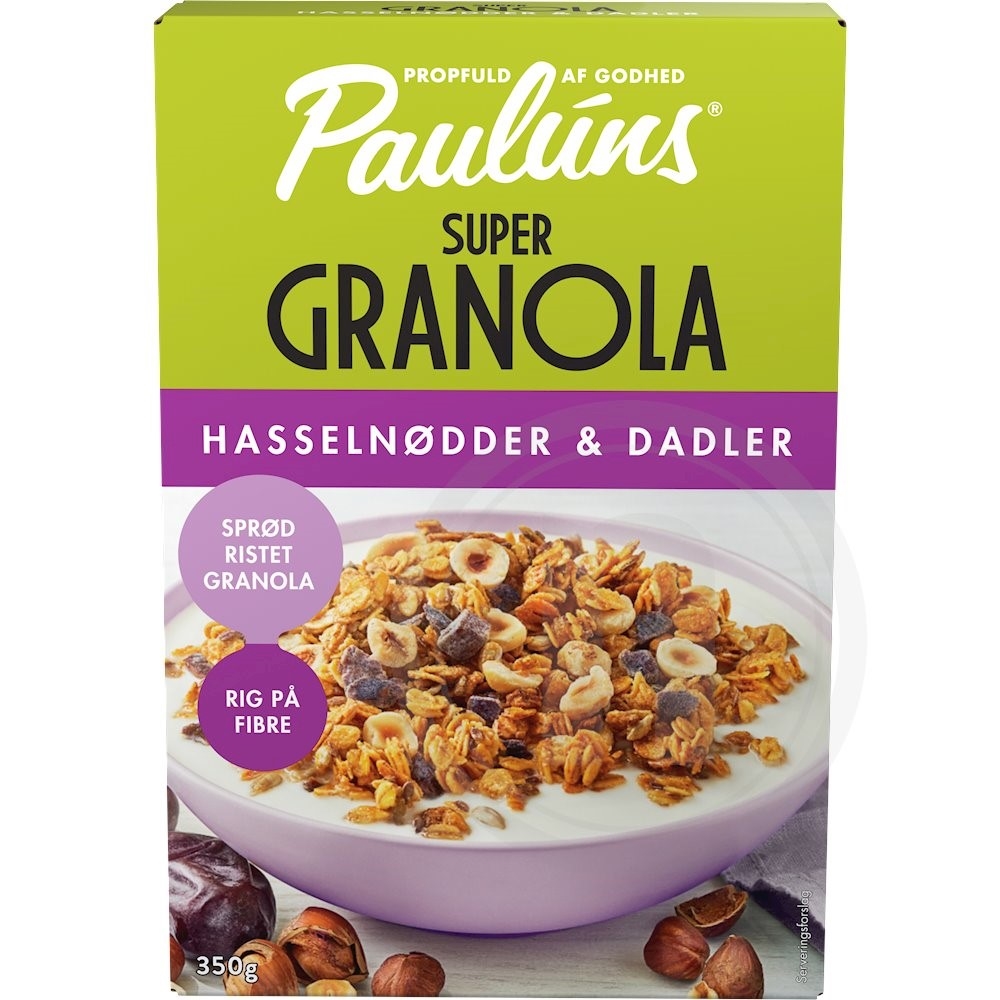 Granola m. dadler og hasselnød