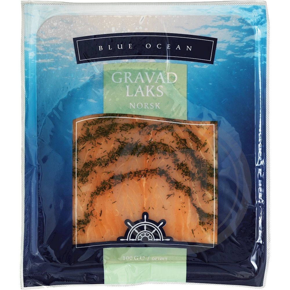 Gravad laks i skiver