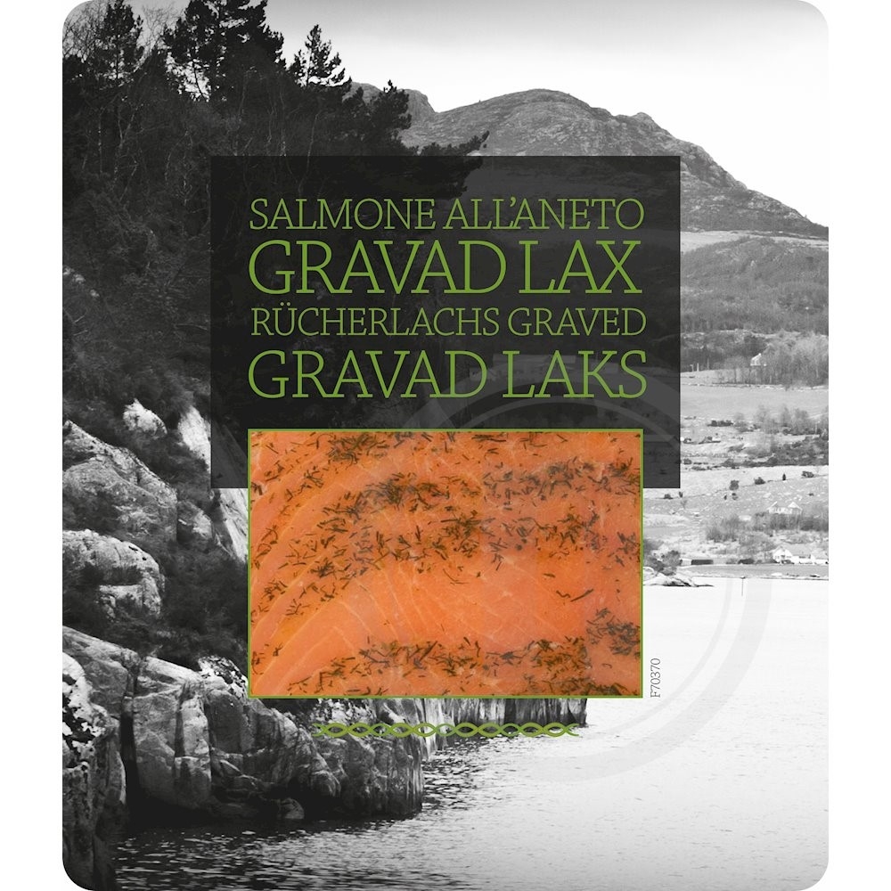 Gravad laks i skiver