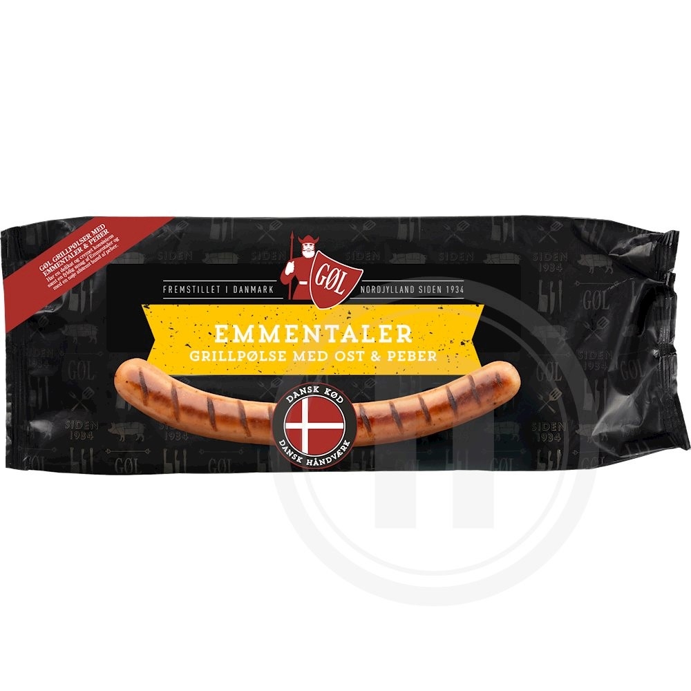 Grillpølser m. emmentaler