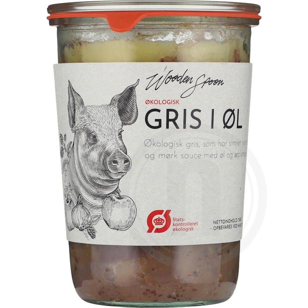 Gris i øl øko.