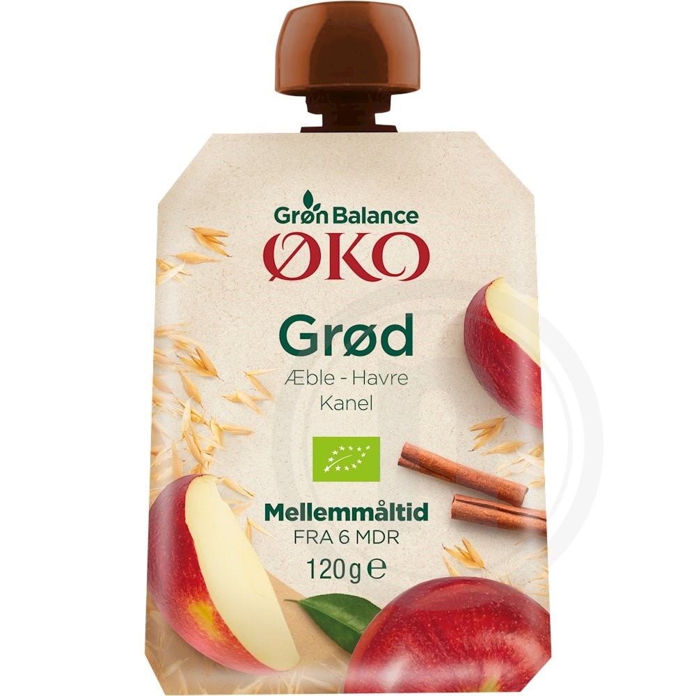Grød m. æble / kanel øko.