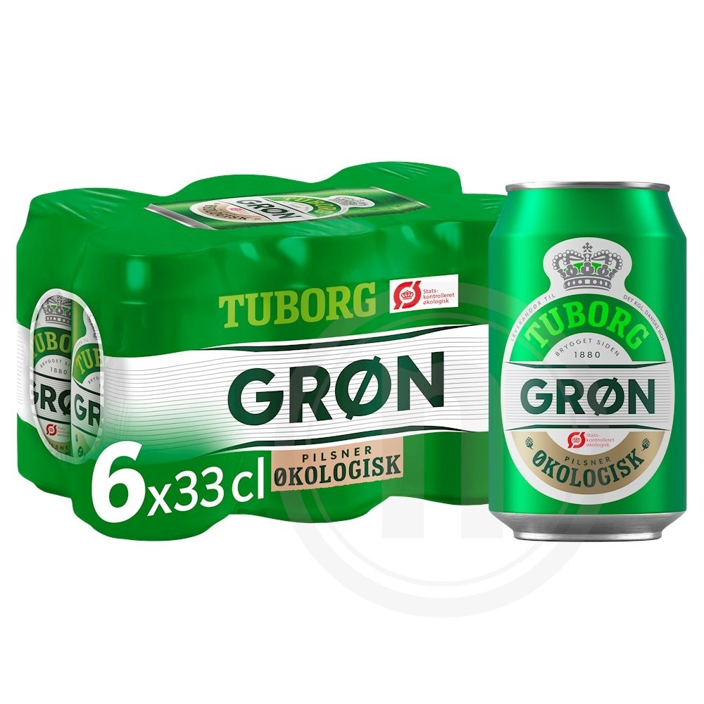 Grøn Tuborg øko. (dåse)