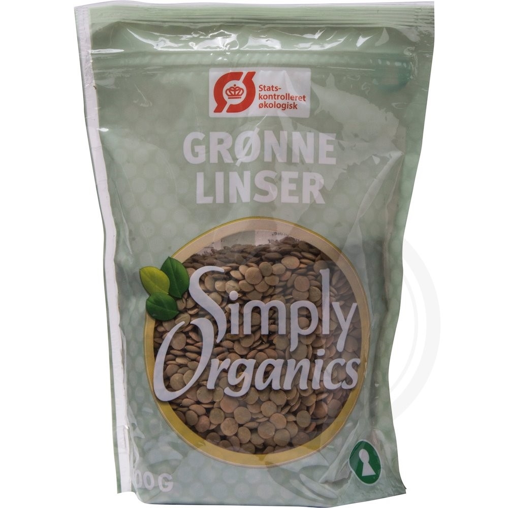 Simply Organics Grønne Linser Økologisk