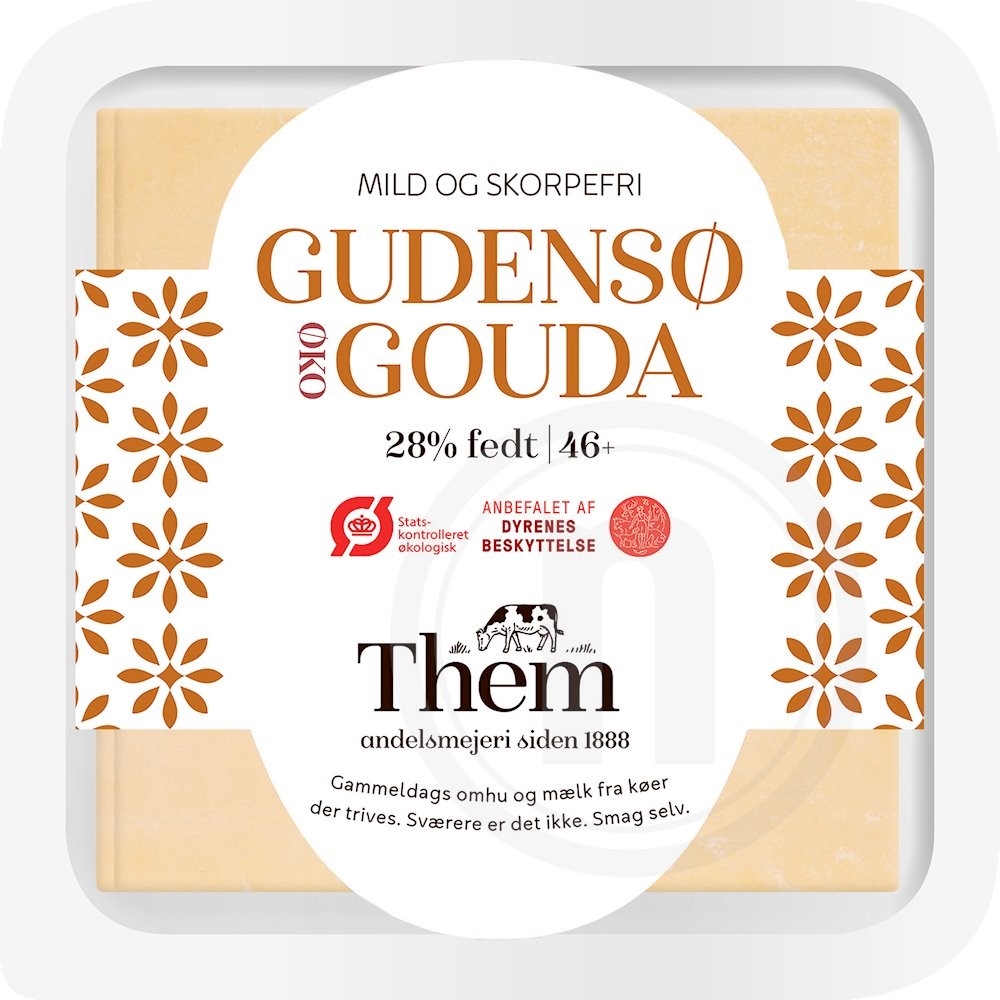 Gudensø gouda i skiver øko.