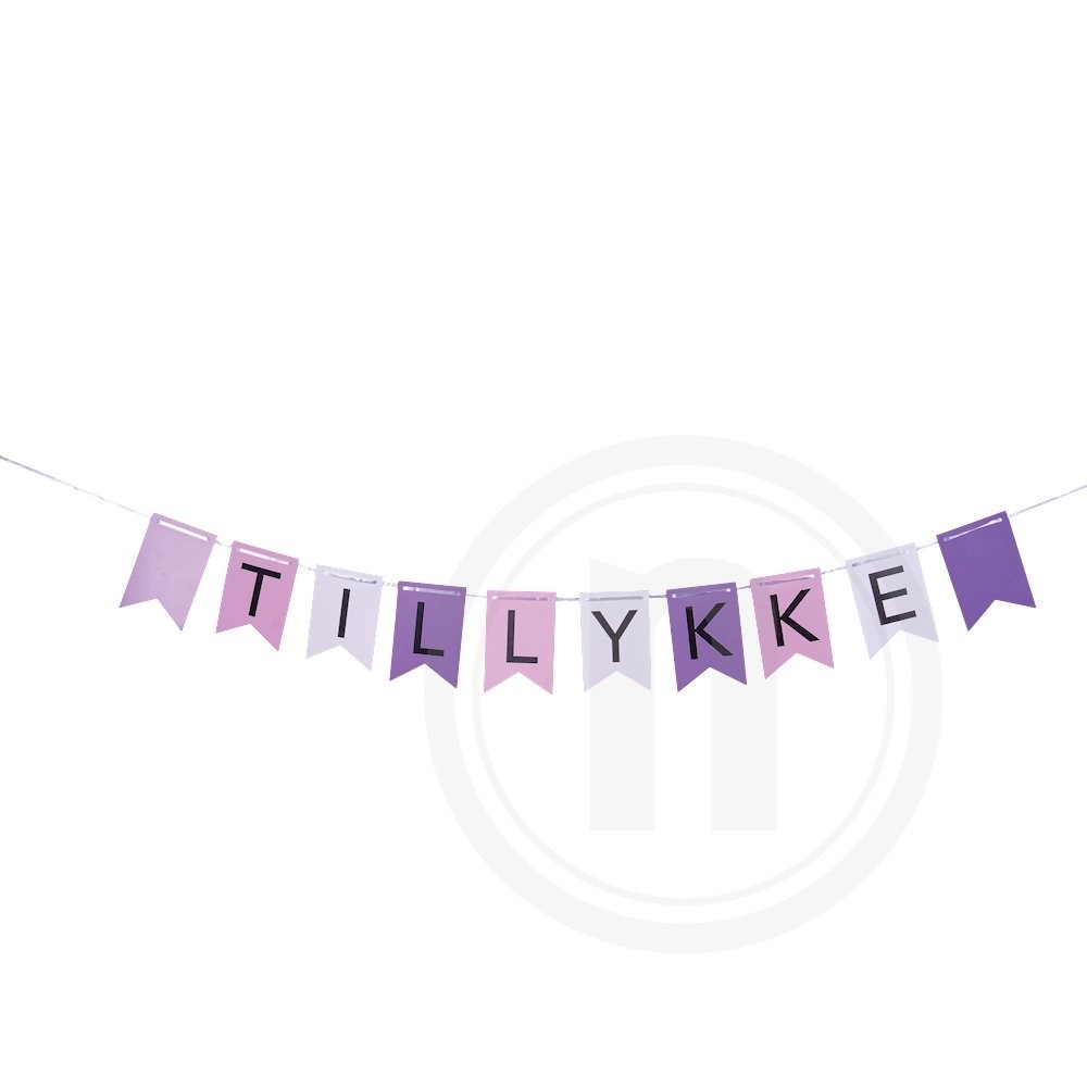 Guirlande DIY "Tillykke"