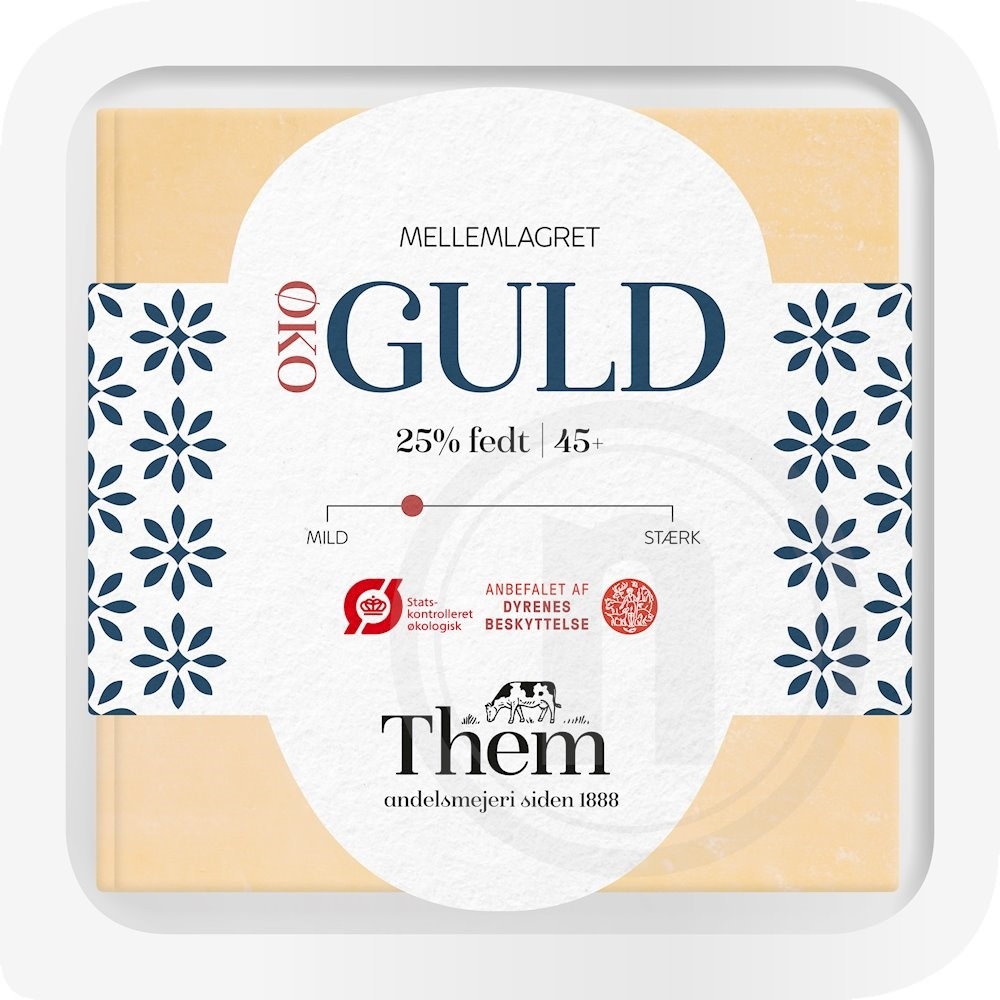 Guld ost i skiver ML 45+ øko.