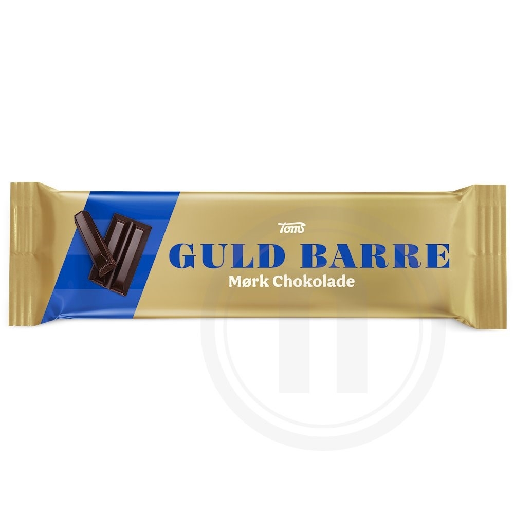 Guldbarre m. mørk chokolade