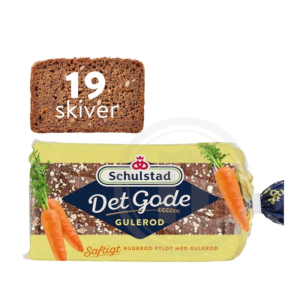 Schulstad Det Gode Gulerodsrugbrød
