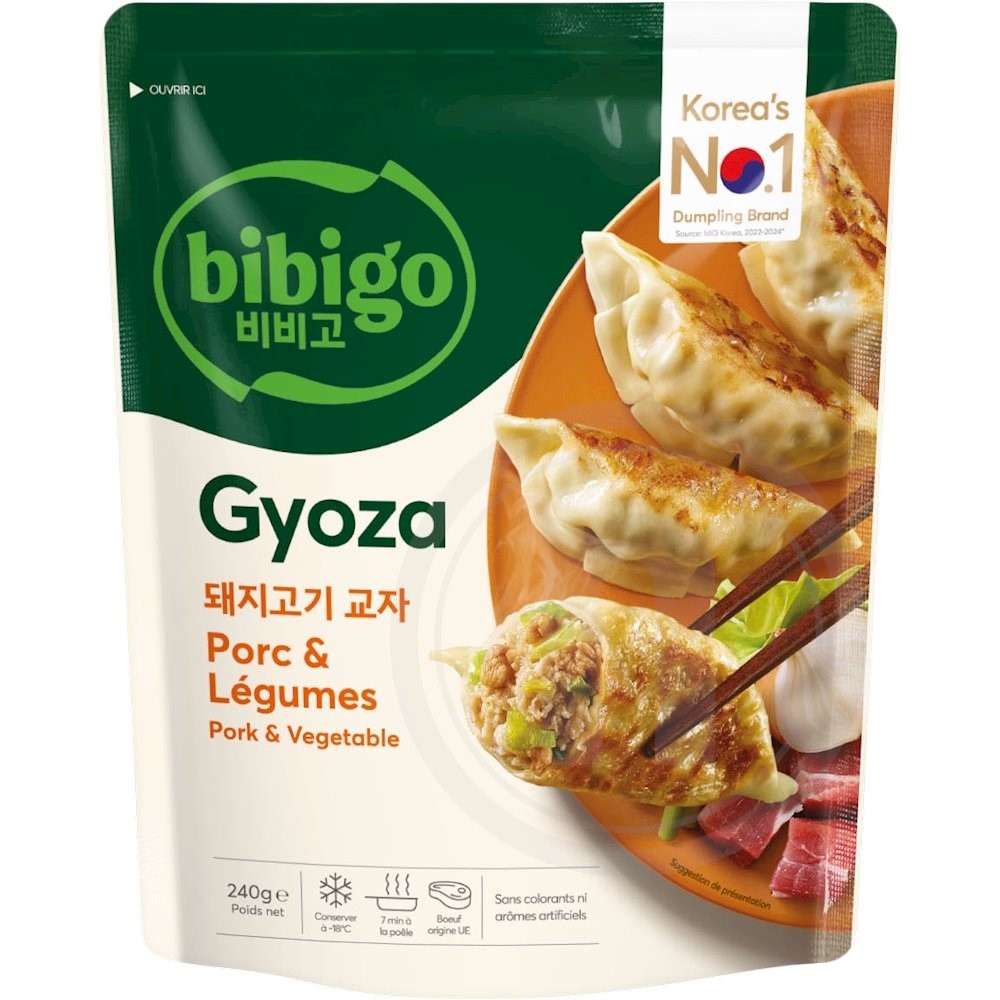 Gyoza m grisekød og grøntsager