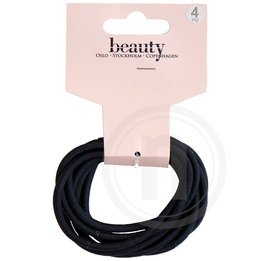 Beauty Hårelastik sort