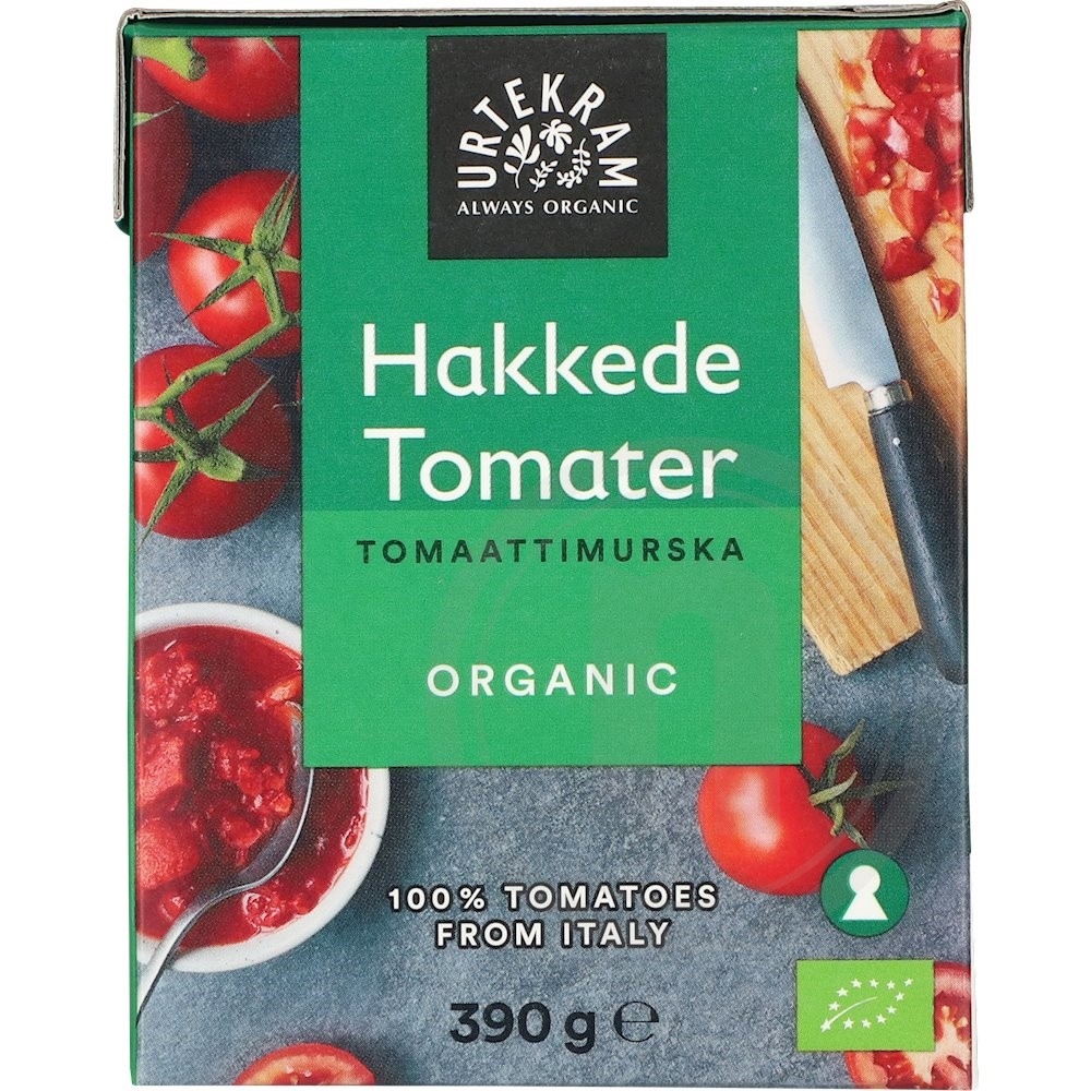Urtekram Hakkede Tomater Øko