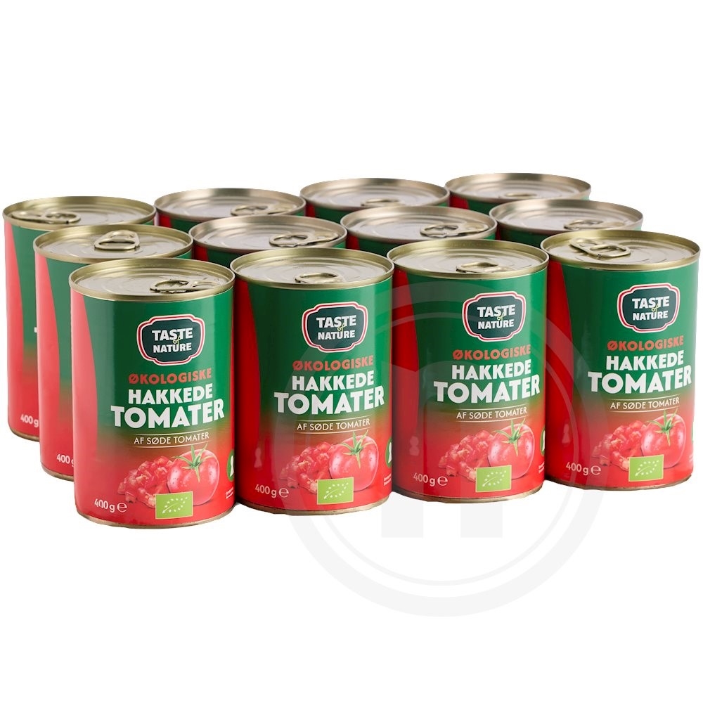 Hakkede tomater øko.