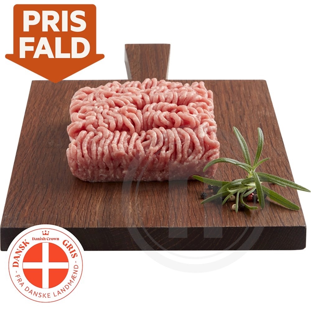 Hakket grise og kalvekød 4-7%