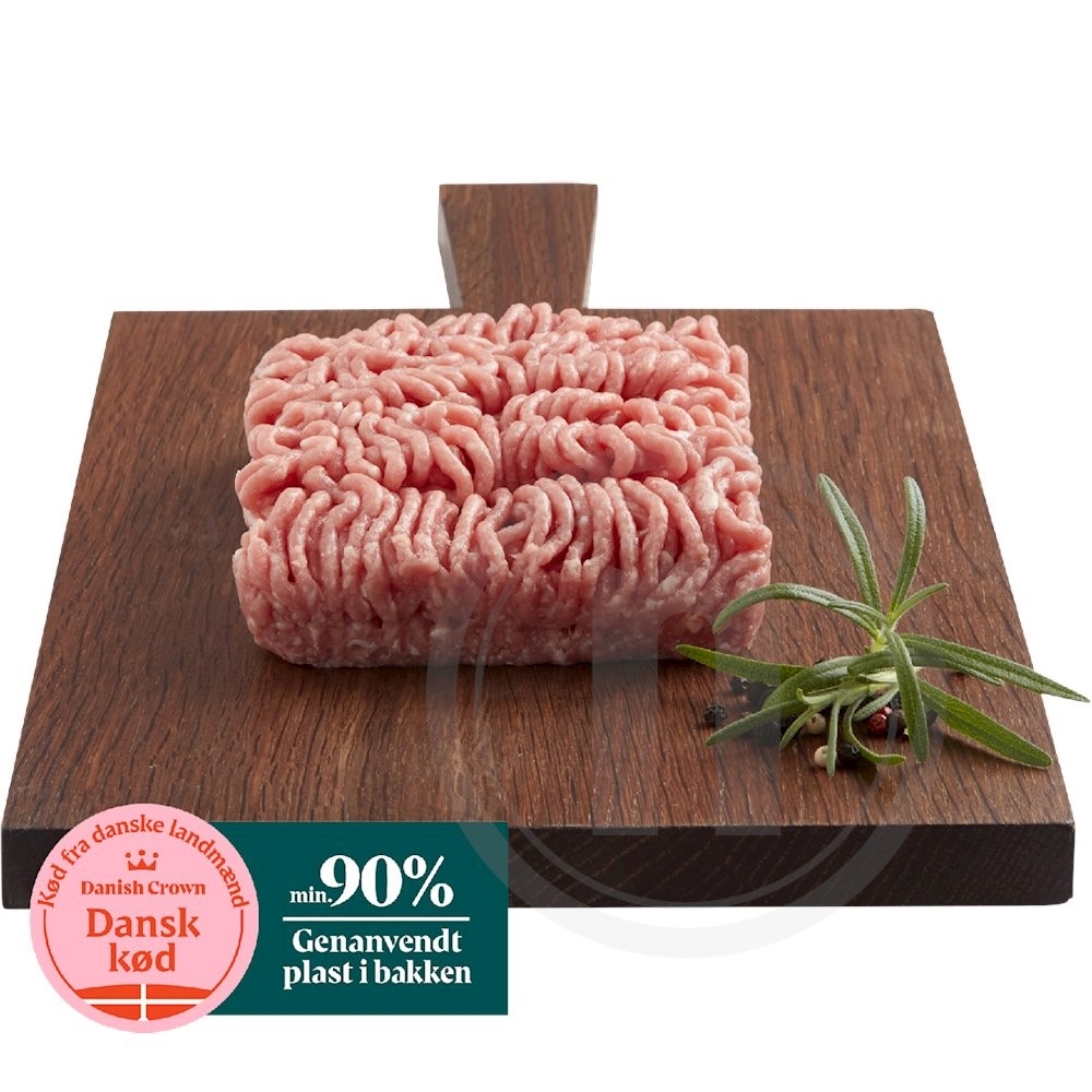 Hakket grise og kalvekød 4-7%