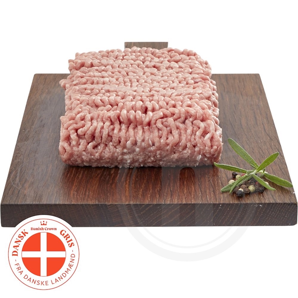 Danish Crown hakket grisekød 4-7% 1 kg