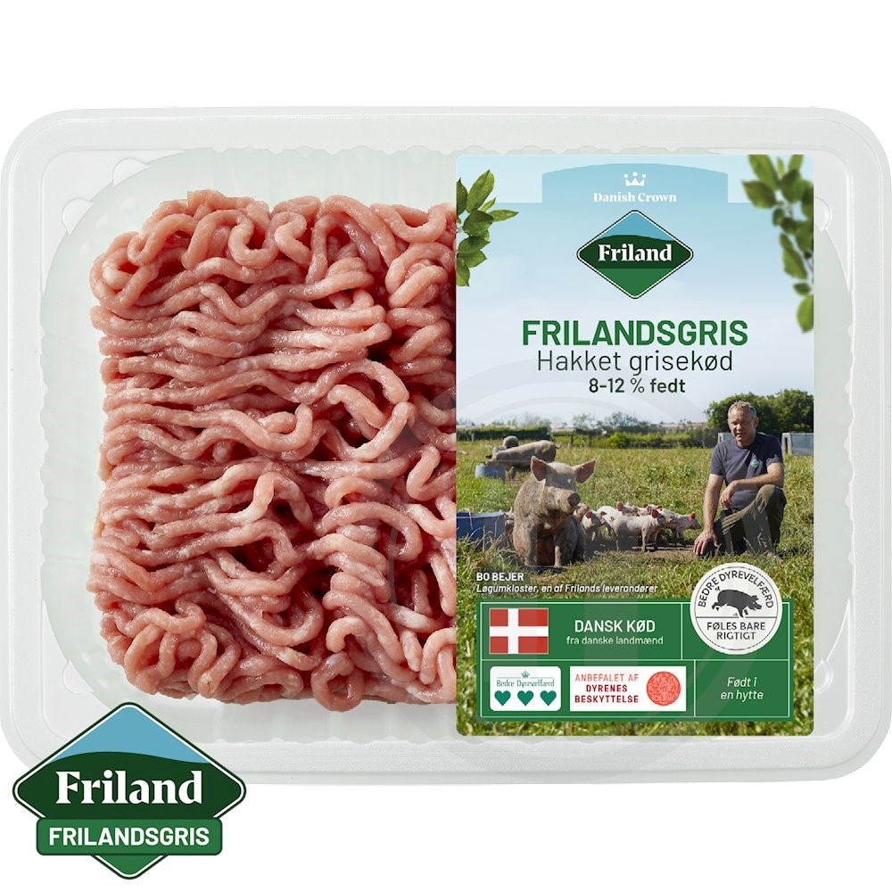 Hakket grisekød 8-12%
