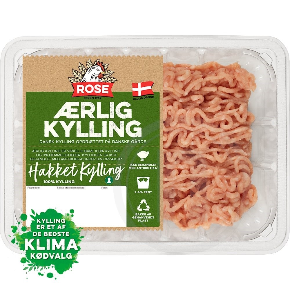Hakket kyllingekød 3-6%