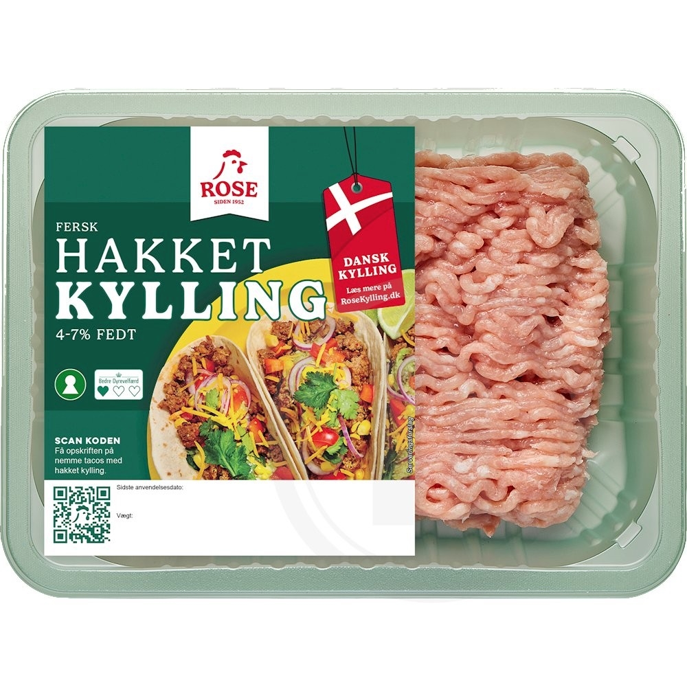 Hakket kyllingekød 4-7%