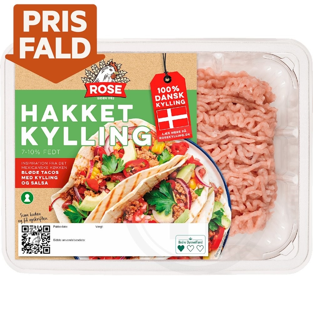 Hakket kyllingekød 7-10%