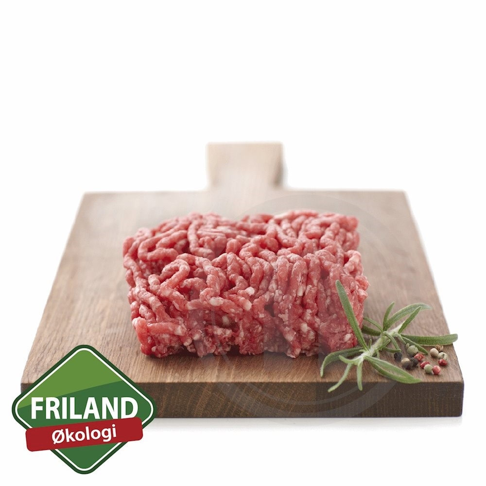 Hakket oksekød 8-12% økologisk