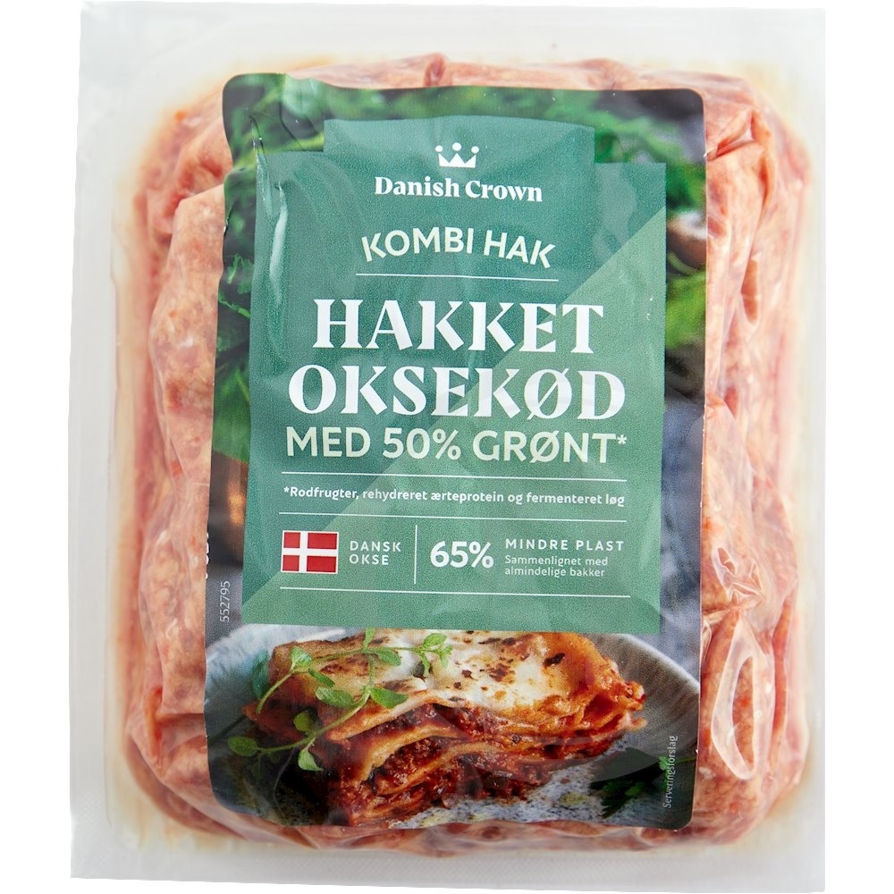 Danish Crown Hakket oksekød 50% grønt 500 g