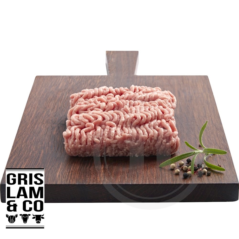 Gris Lam & Co Hakket svinekød øko.