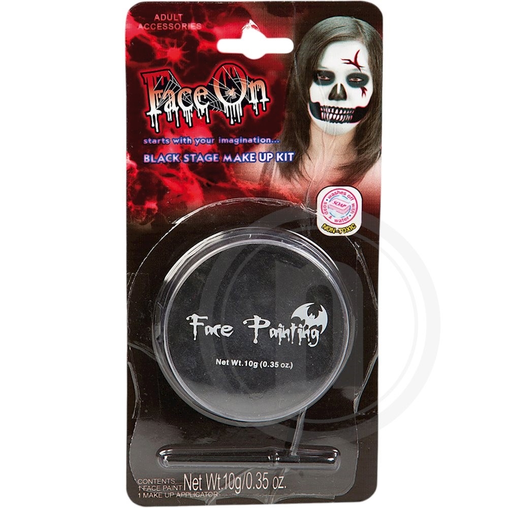 Halloween sort ansigtsminke