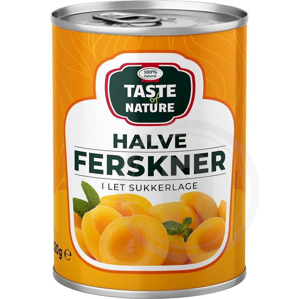 Taste of Nature Halve Ferskner i Sukkerlage