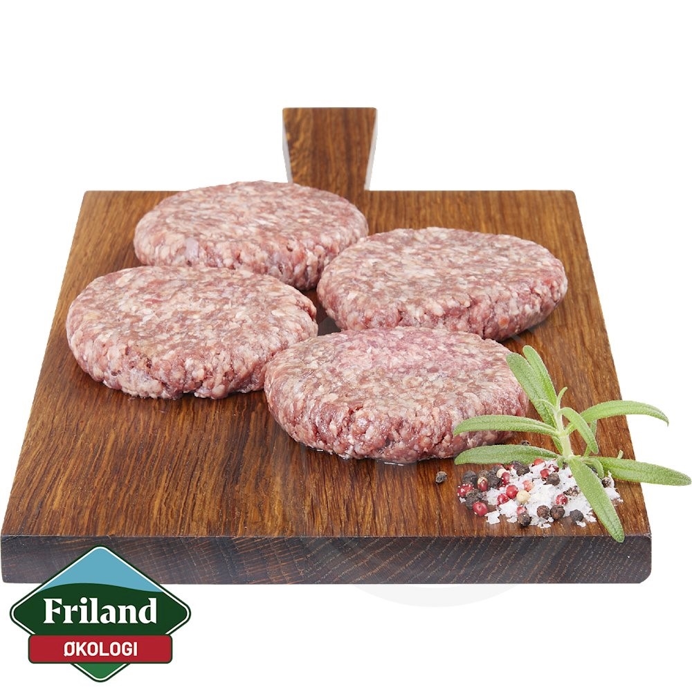 Friland Hamburgerbøffer øko.