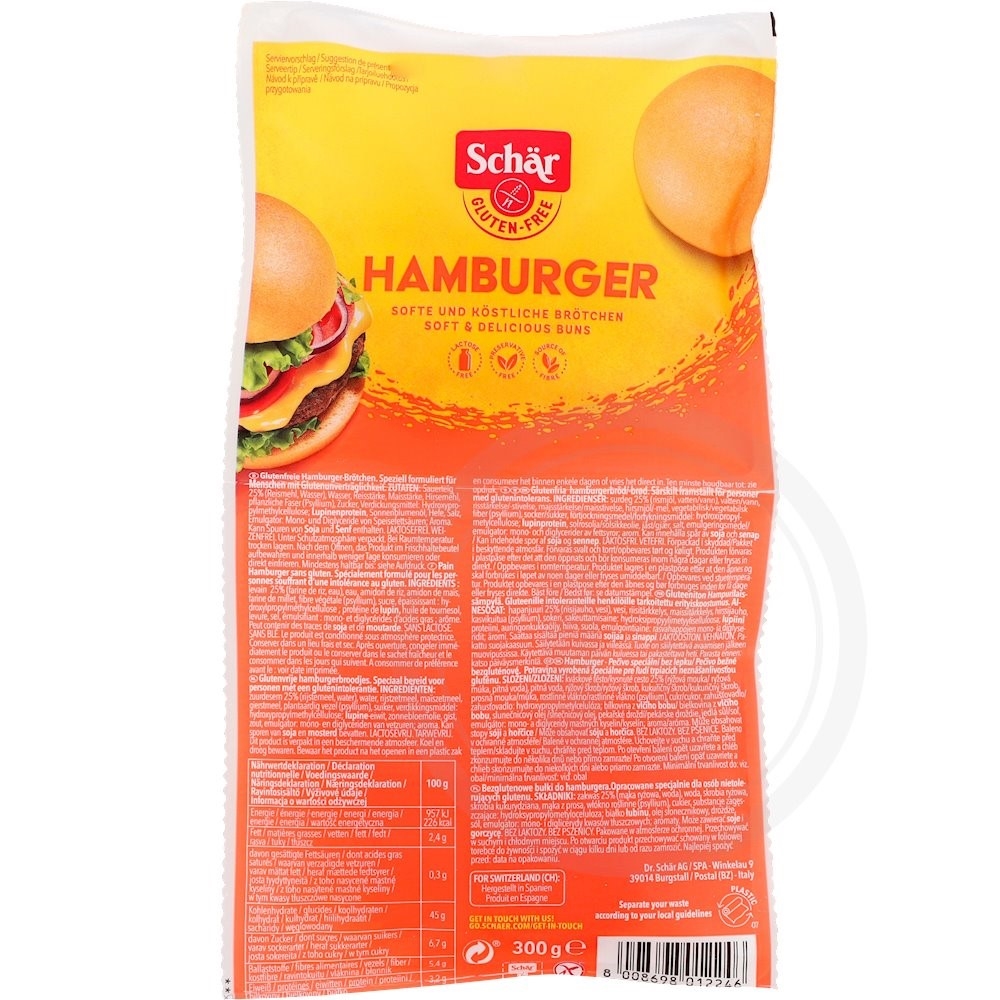 Schär Hamburgerboller Glutenfrit